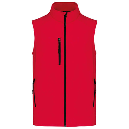 MEN'S SOFTSHELL BODYWARMER - Red - Main