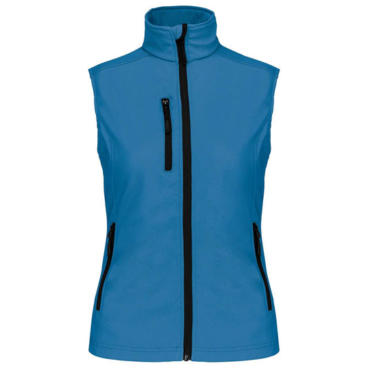 LADIES' SOFTSHELL BODYWARMER - Aqua Blue - Main