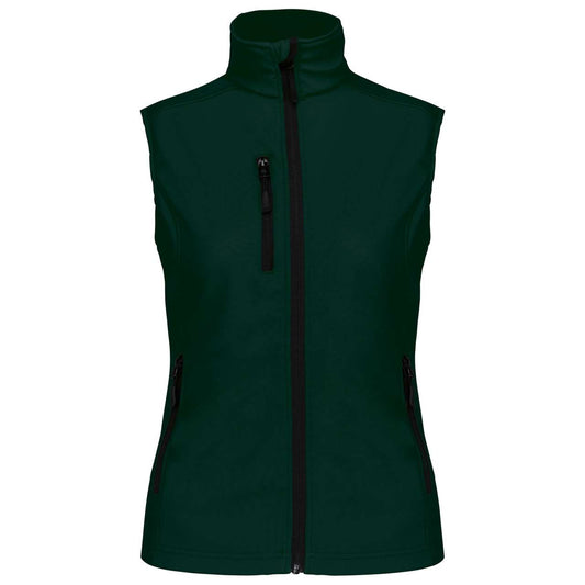 LADIES' SOFTSHELL BODYWARMER - Bottle Green - Main