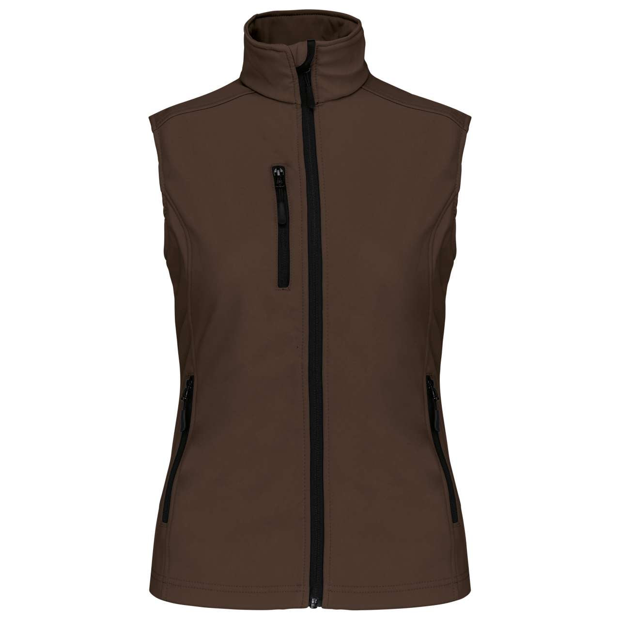 LADIES' SOFTSHELL BODYWARMER - Chocolate - Main