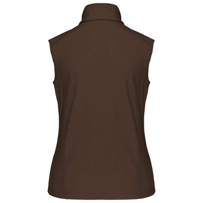 LADIES' SOFTSHELL BODYWARMER - Chocolate - Additional