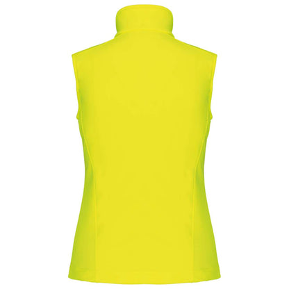 LADIES' SOFTSHELL BODYWARMER - Fluorescent Yellow - Additional