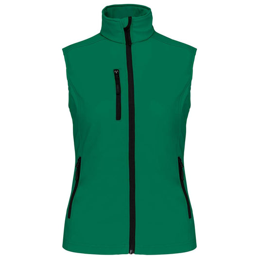 LADIES' SOFTSHELL BODYWARMER - Kelly Green - Main