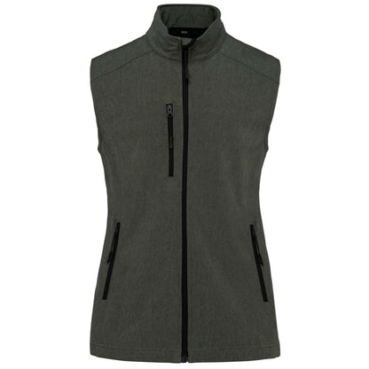 LADIES' SOFTSHELL BODYWARMER - Marl Green - Main