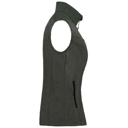 LADIES' SOFTSHELL BODYWARMER - Marl Green - Additional