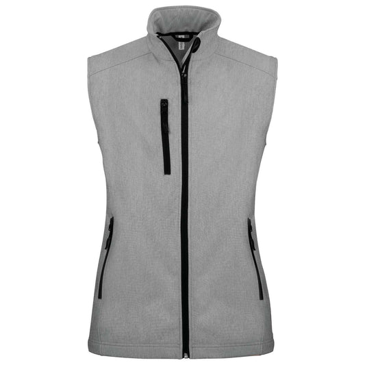 LADIES' SOFTSHELL BODYWARMER - Marl Grey - Main
