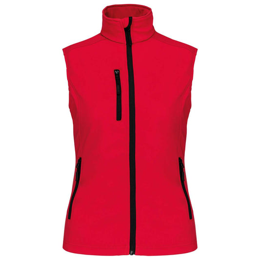 LADIES' SOFTSHELL BODYWARMER - Red - Main