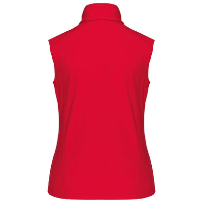 LADIES' SOFTSHELL BODYWARMER - Red - Additional