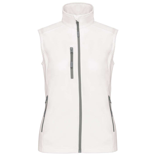 LADIES' SOFTSHELL BODYWARMER - White - Main