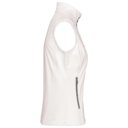 LADIES' SOFTSHELL BODYWARMER - White - Additional