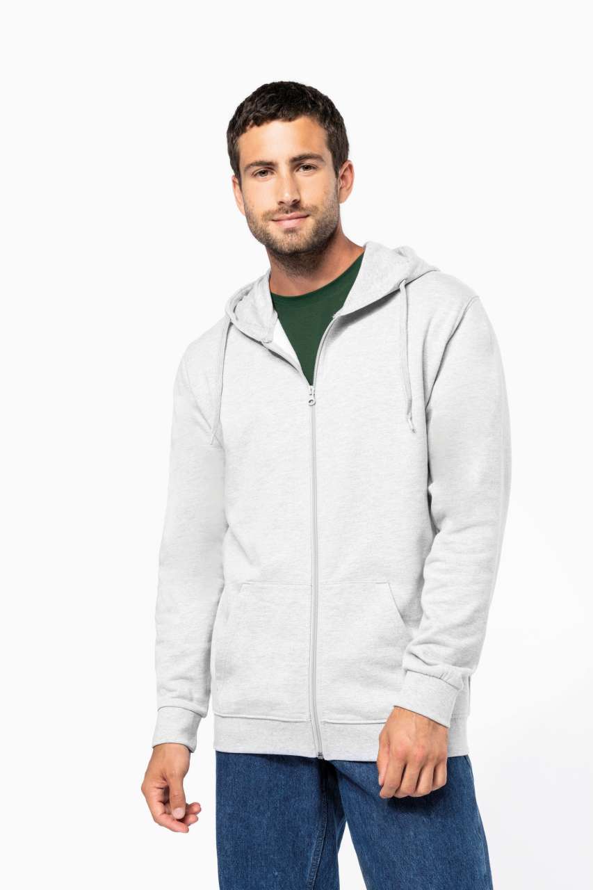 UNISEX FULL ZIP HOODIE - Black - modelimageurl