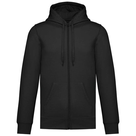 UNISEX FULL ZIP HOODIE - Black - colorimageurl