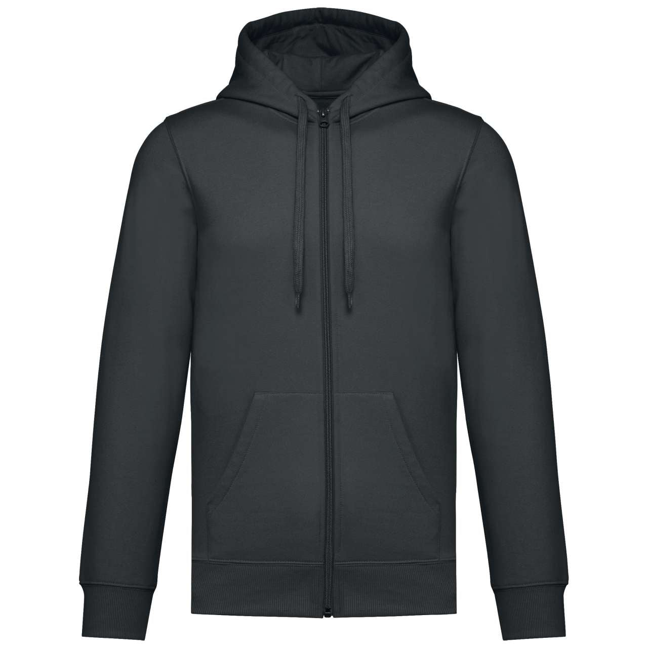 UNISEX FULL ZIP HOODIE - Dark Grey - colorimageurl