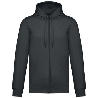 UNISEX FULL ZIP HOODIE - Dark Grey - colorimageurl