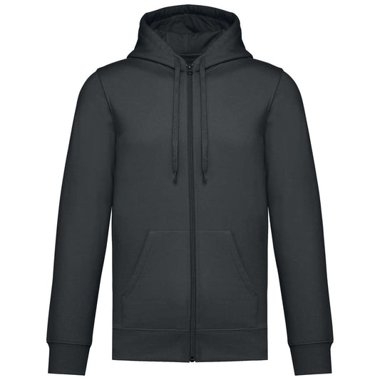 UNISEX FULL ZIP HOODIE - Dark Grey - colorimageurl