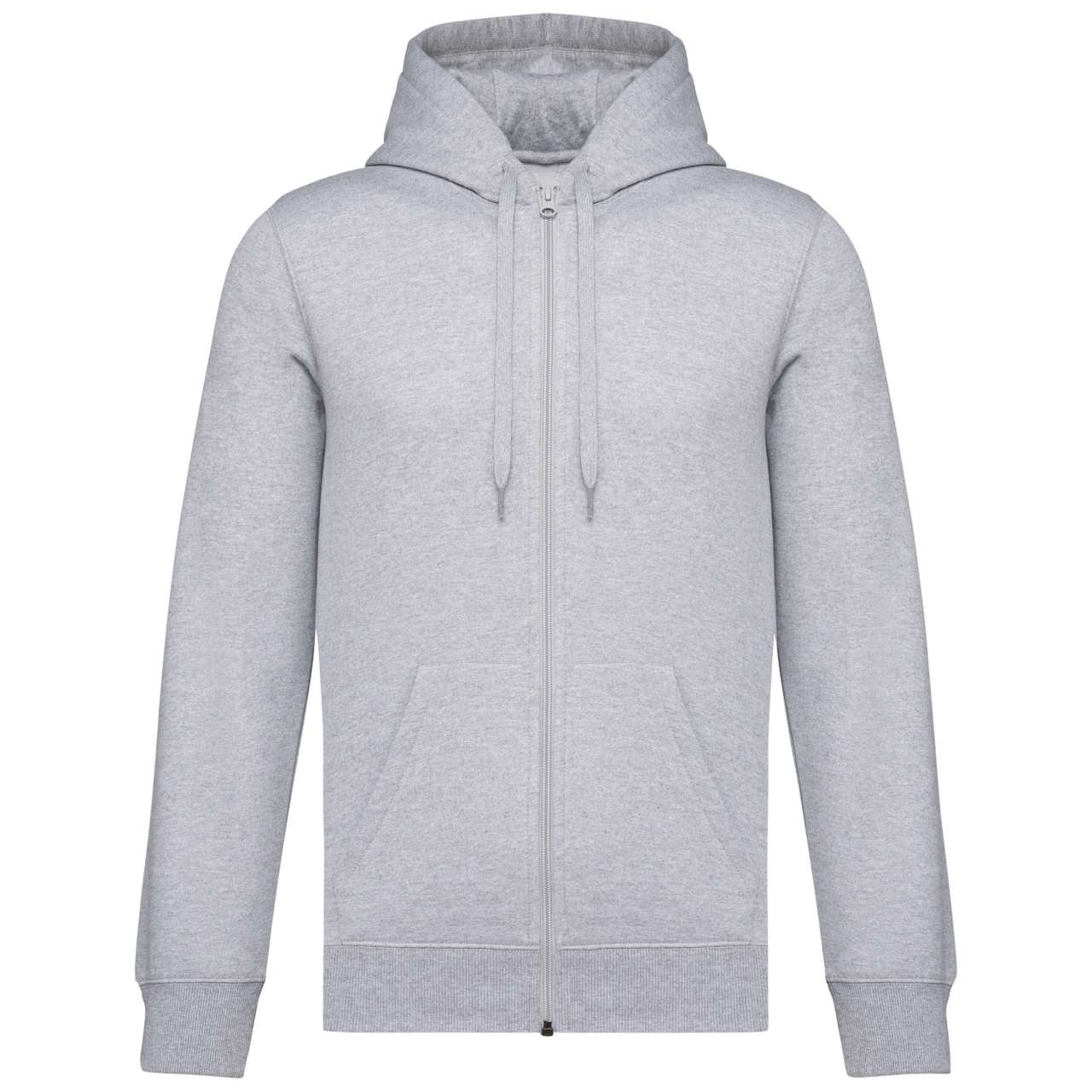 UNISEX FULL ZIP HOODIE - Oxford Grey - colorimageurl