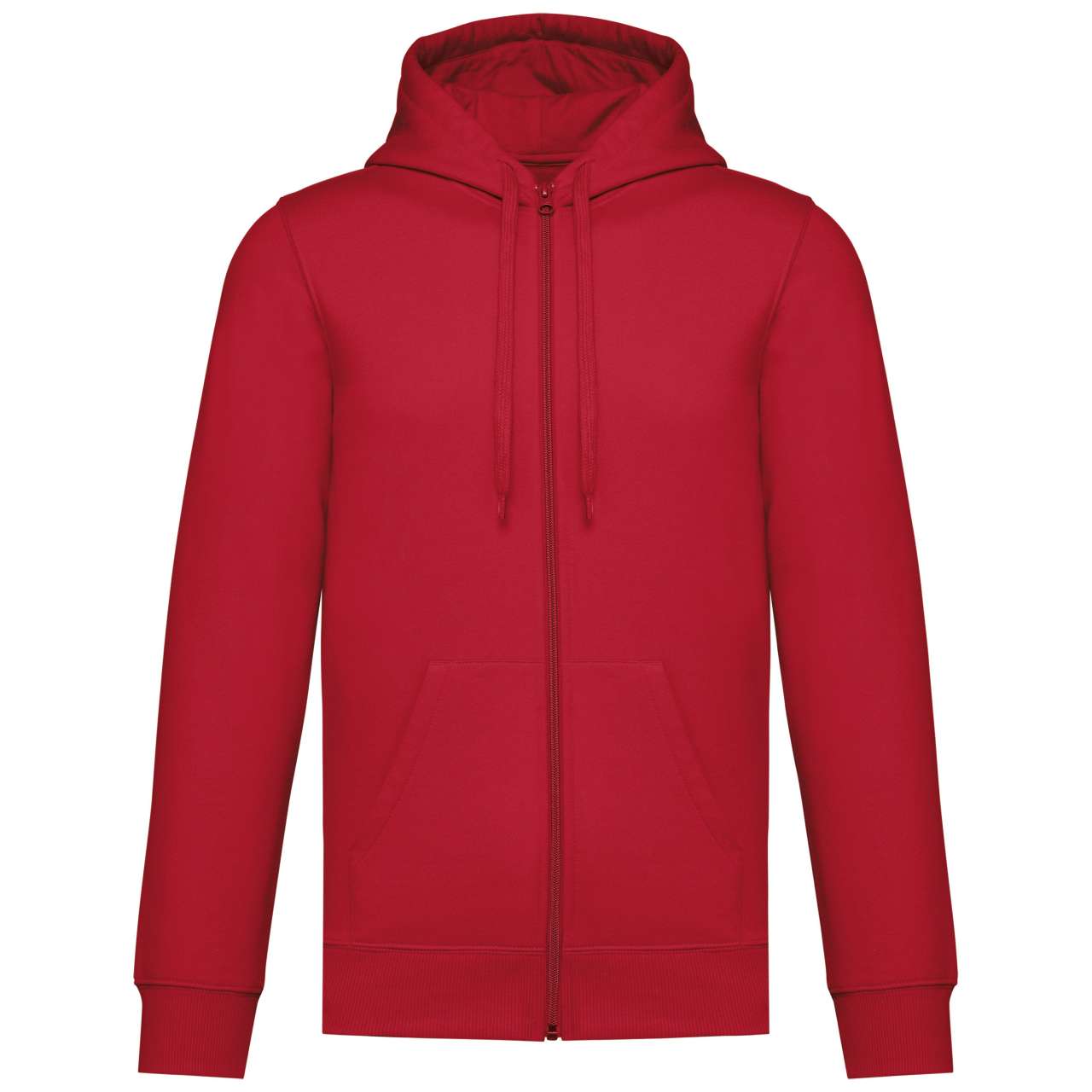 UNISEX FULL ZIP HOODIE - Red - colorimageurl