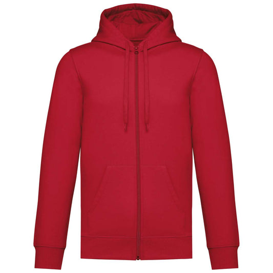 UNISEX FULL ZIP HOODIE - Red - colorimageurl