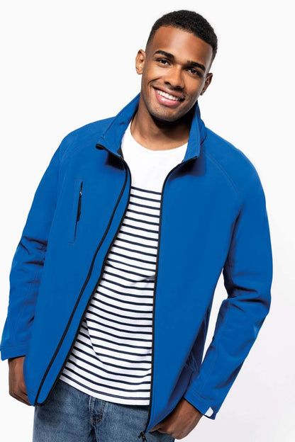 MEN'S DETACHABLE HOODED SOFTSHELL JACKET - Bottle Green - Additional