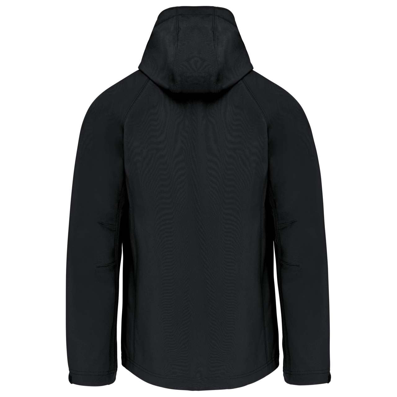 MEN'S DETACHABLE HOODED SOFTSHELL JACKET - Black - Main
