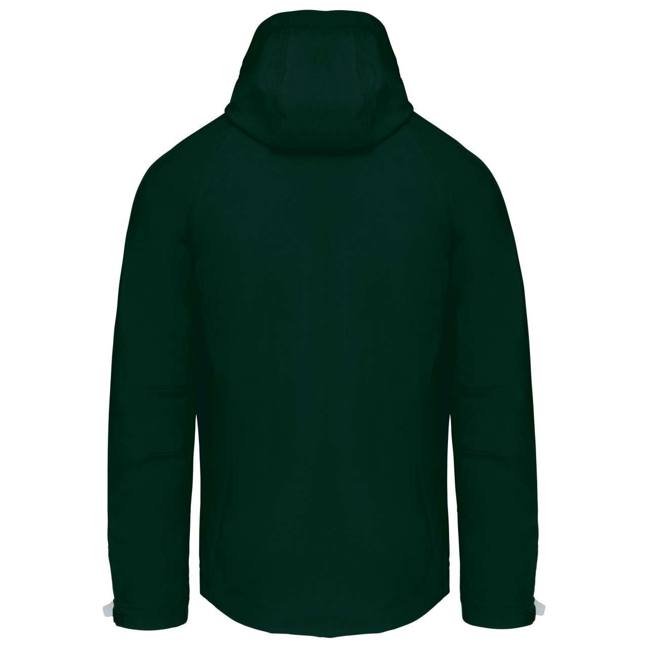 MEN'S DETACHABLE HOODED SOFTSHELL JACKET - Bottle Green - Main