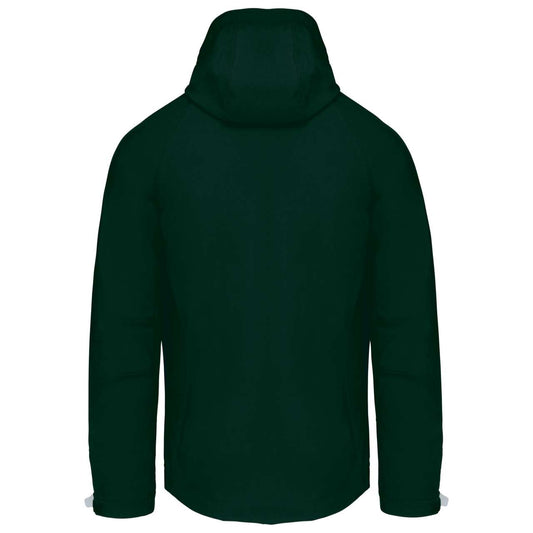 MEN'S DETACHABLE HOODED SOFTSHELL JACKET - Bottle Green - Main