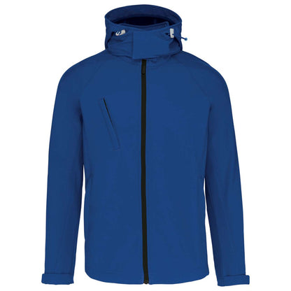 MEN'S DETACHABLE HOODED SOFTSHELL JACKET - Dark Royal Blue - Additional