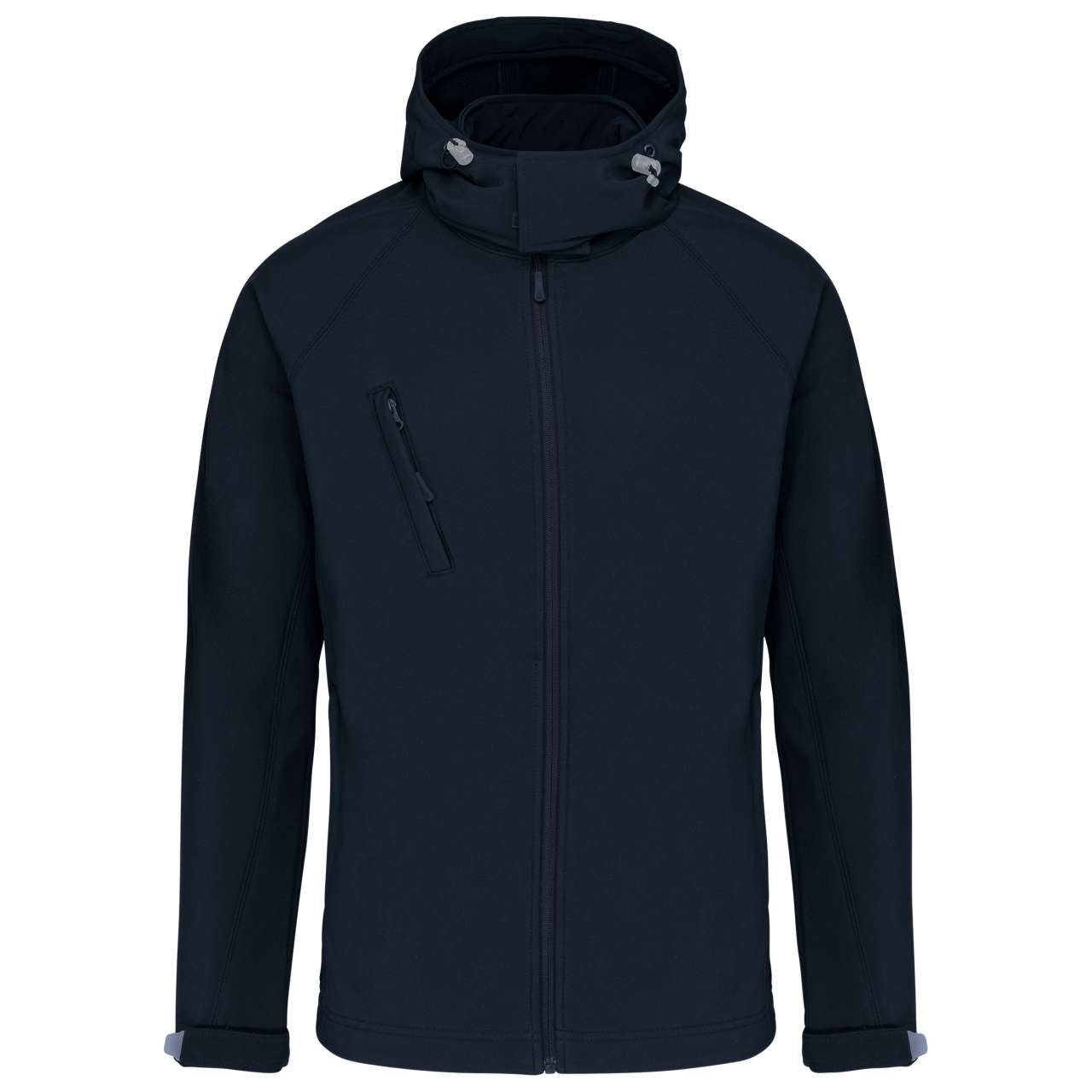 MEN'S DETACHABLE HOODED SOFTSHELL JACKET - Navy - Additional