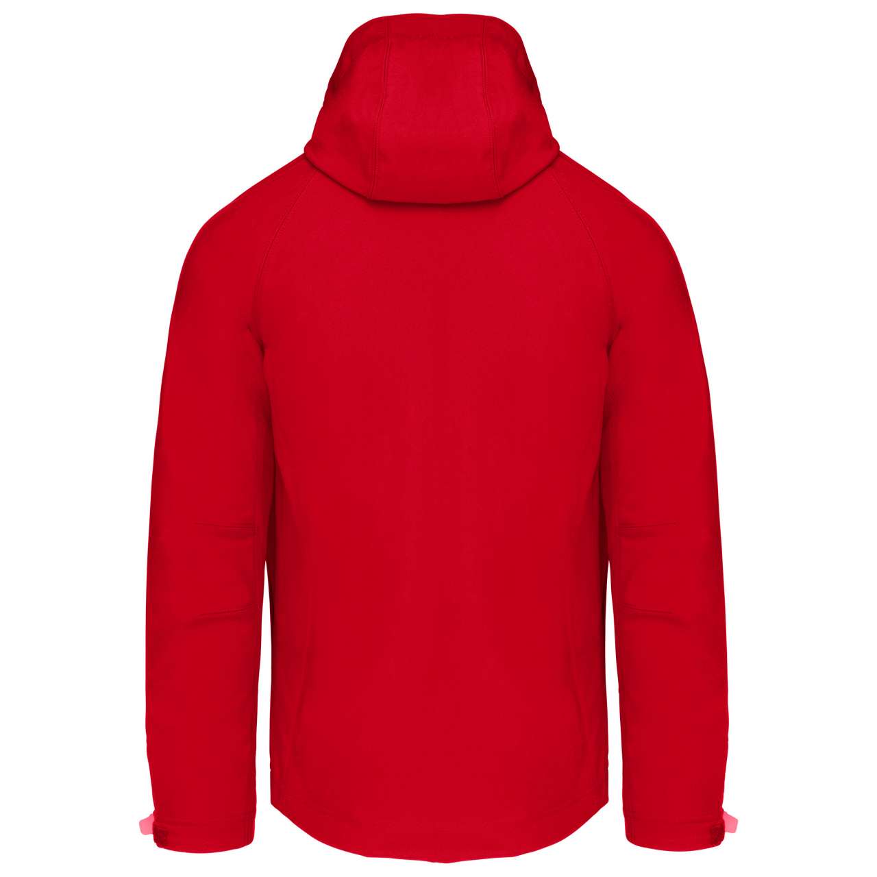 MEN'S DETACHABLE HOODED SOFTSHELL JACKET - Red - Main