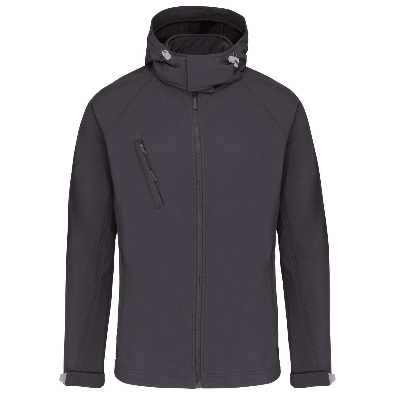MEN'S DETACHABLE HOODED SOFTSHELL JACKET - Titanium - Additional
