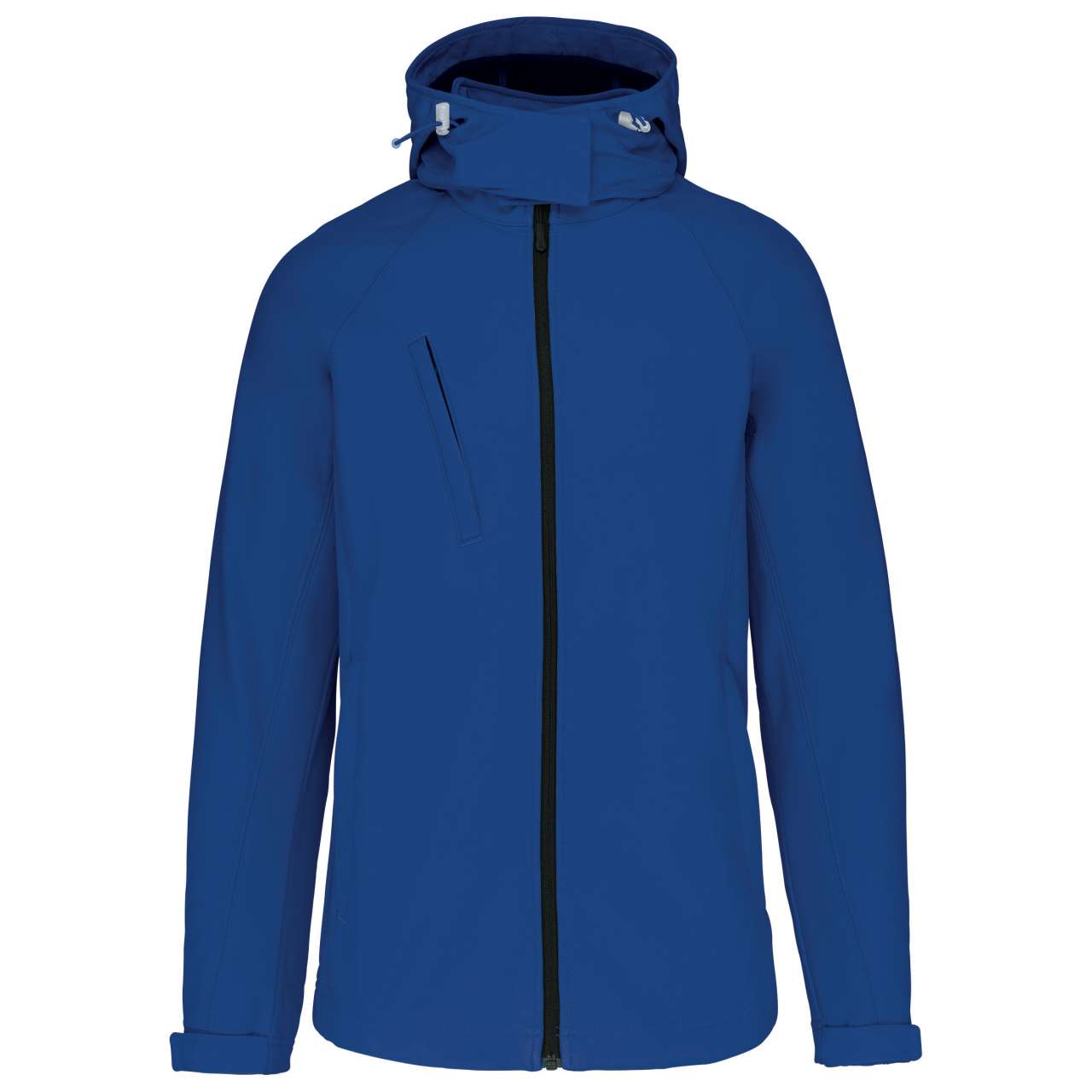 LADIES' DETACHABLE HOODED SOFTSHELL JACKET - Dark Royal Blue - Additional