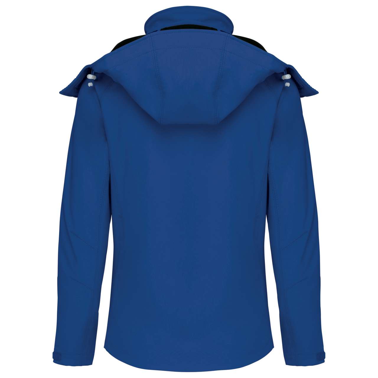 LADIES' DETACHABLE HOODED SOFTSHELL JACKET - Dark Royal Blue - Main