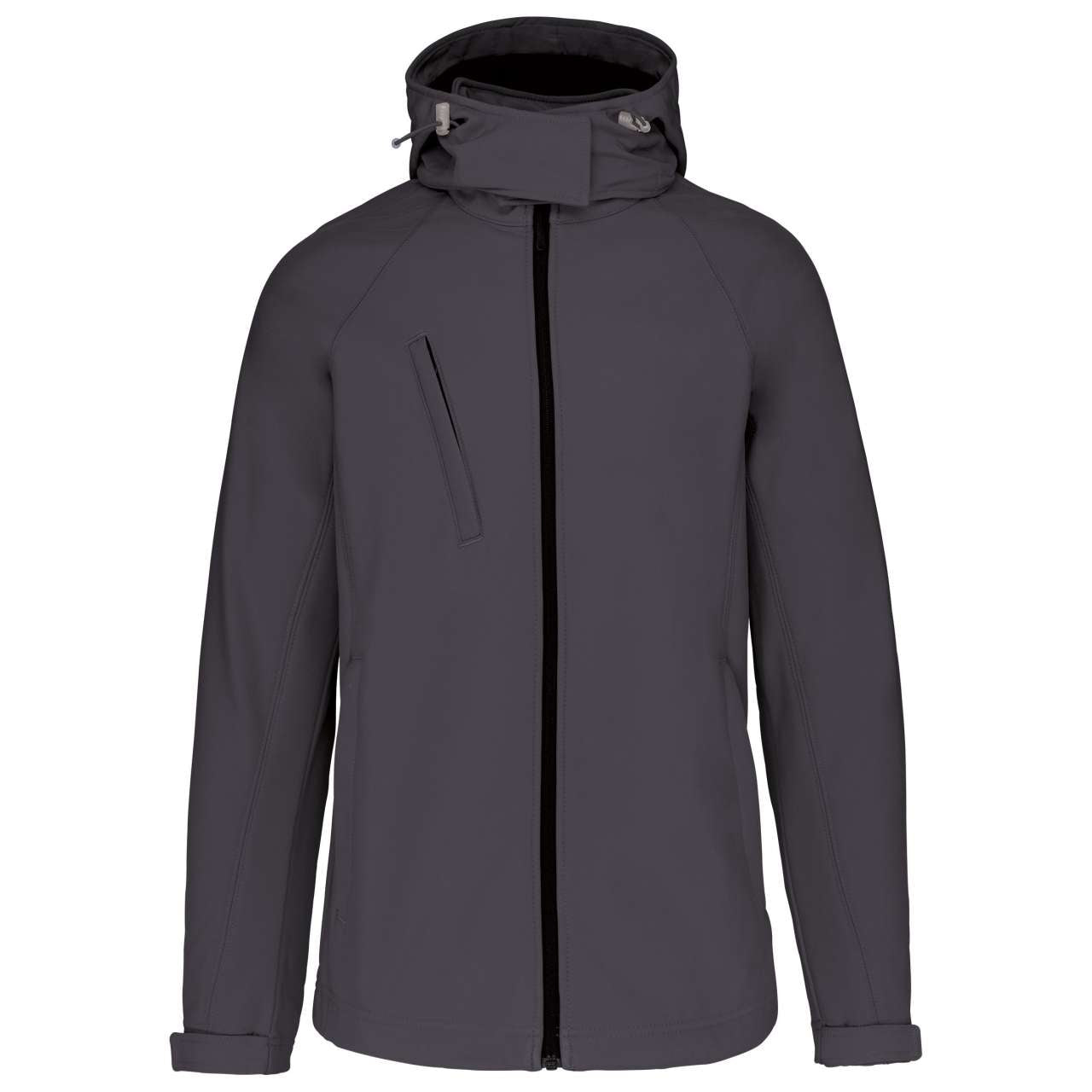 LADIES' DETACHABLE HOODED SOFTSHELL JACKET - Titanium - Additional