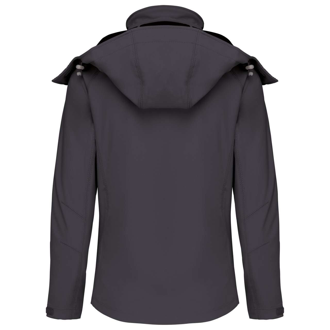 LADIES' DETACHABLE HOODED SOFTSHELL JACKET - Titanium - Main