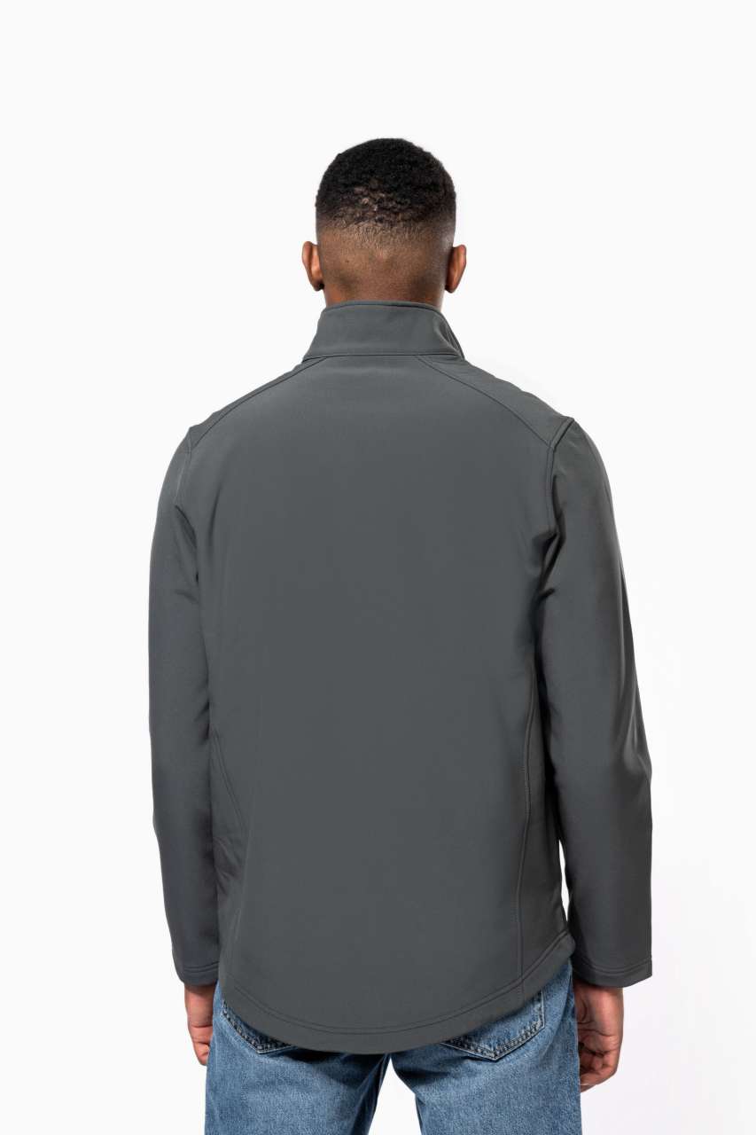 MEN’S 2-LAYER SOFTSHELL JACKET - Black - Additional
