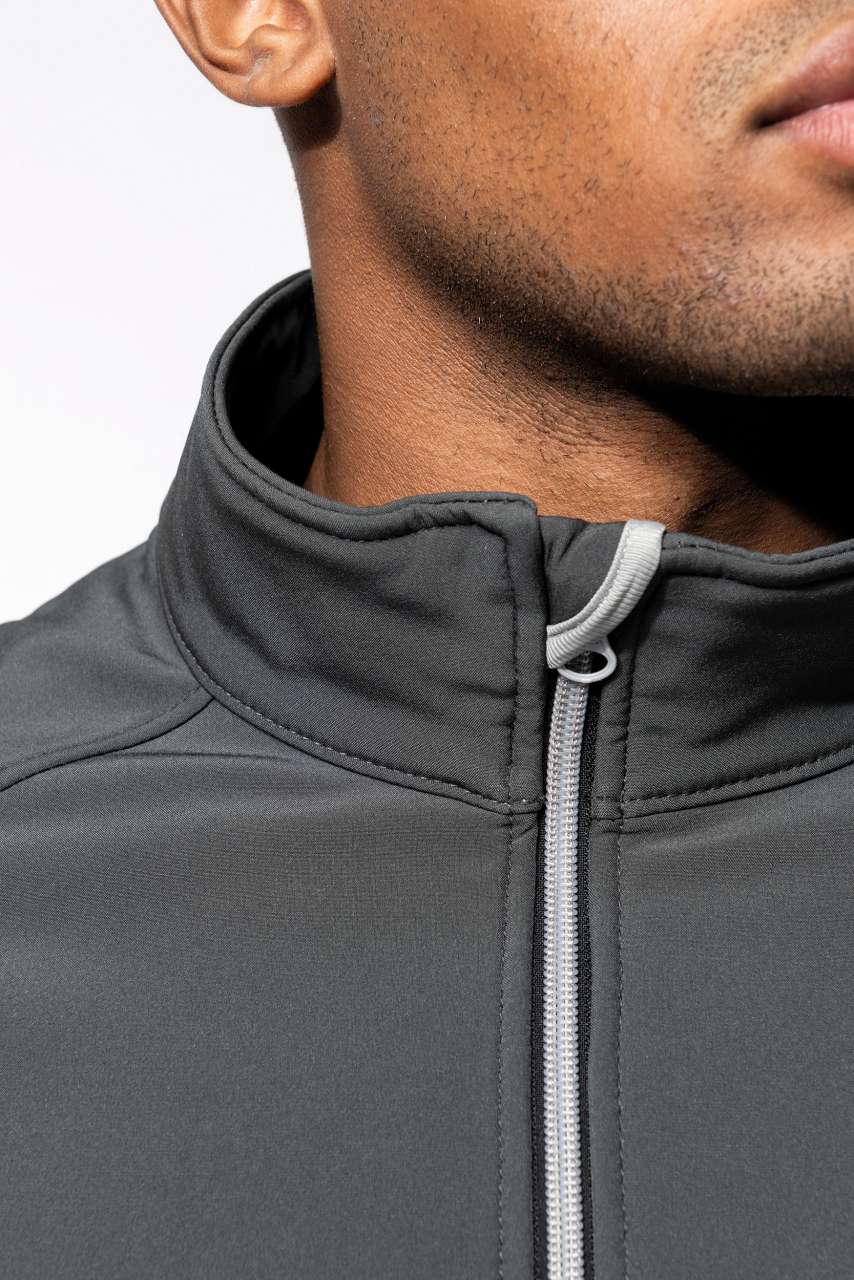 MEN’S 2-LAYER SOFTSHELL JACKET - Black - Additional
