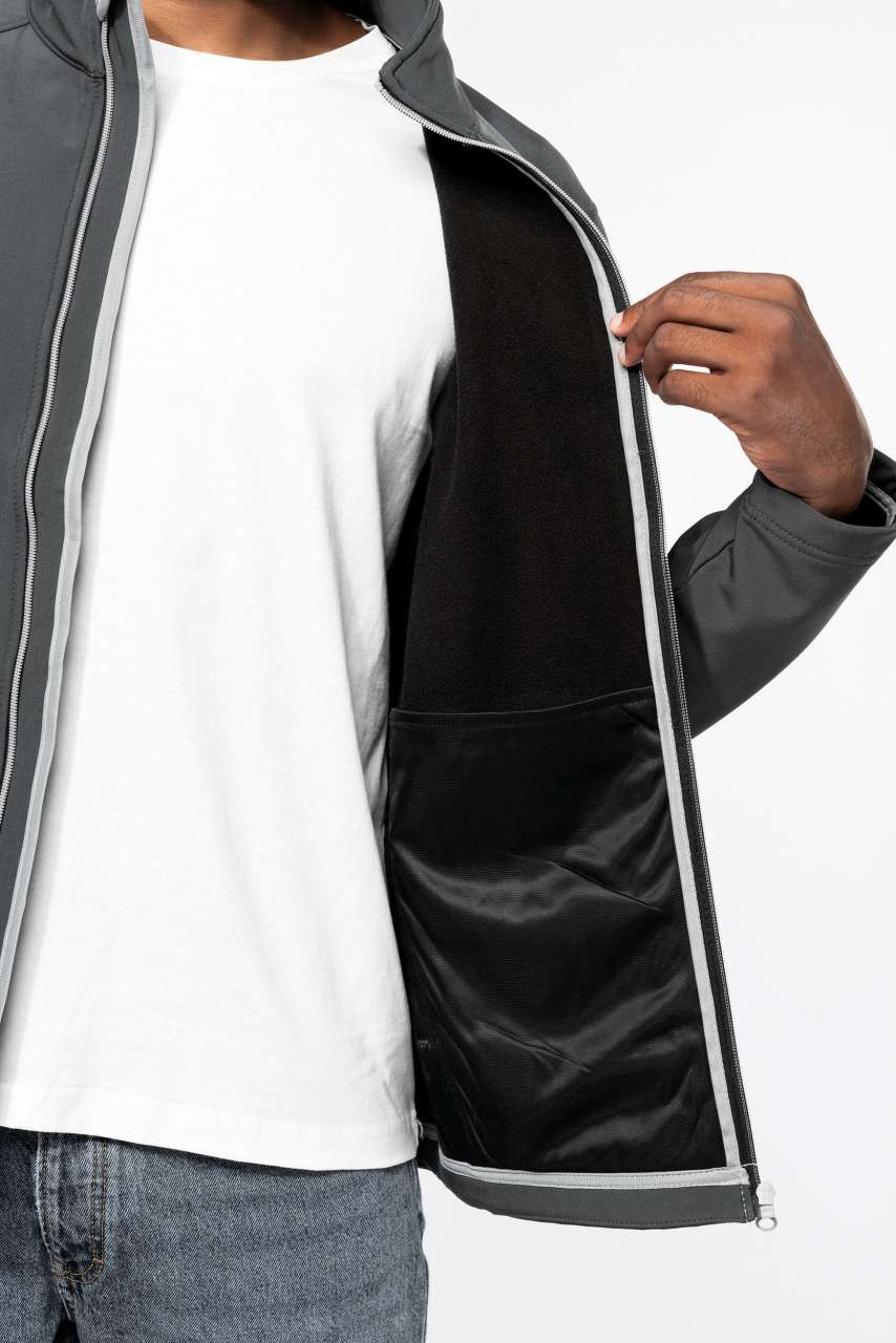 MEN’S 2-LAYER SOFTSHELL JACKET - Black - Additional
