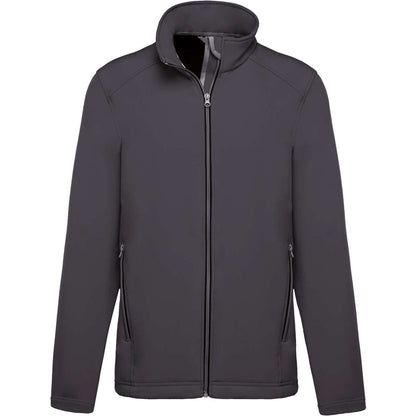 MEN’S 2-LAYER SOFTSHELL JACKET - Titanium - Main