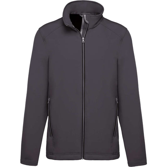MEN’S 2-LAYER SOFTSHELL JACKET - Titanium - Main