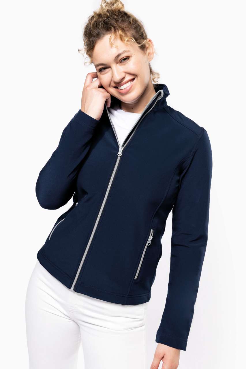 LADIES’ 2-LAYER SOFTSHELL JACKET - Light Royal Blue - Model