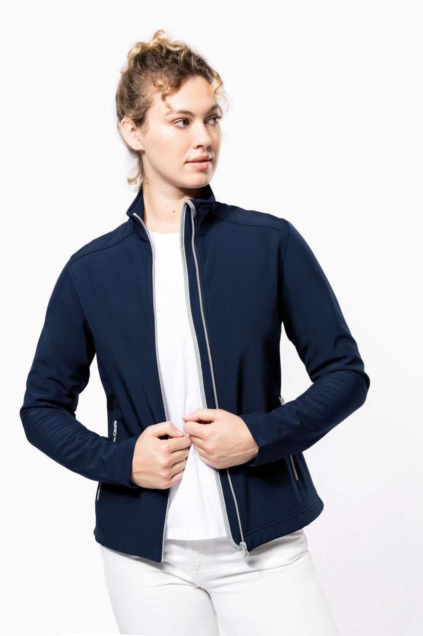 LADIES’ 2-LAYER SOFTSHELL JACKET - Black - Additional