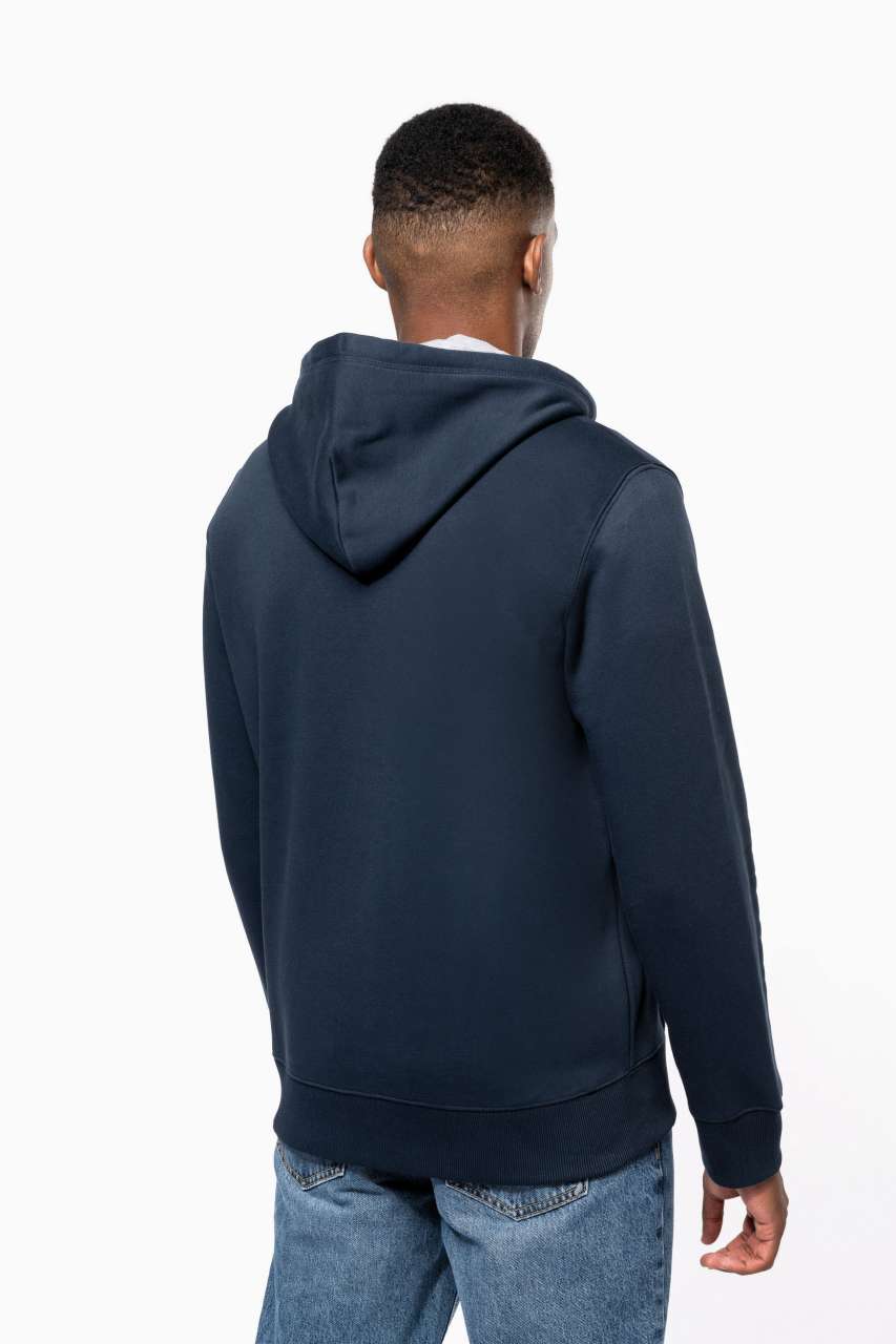 FULL ZIP HOODED SWEATSHIRT - Black - Additional