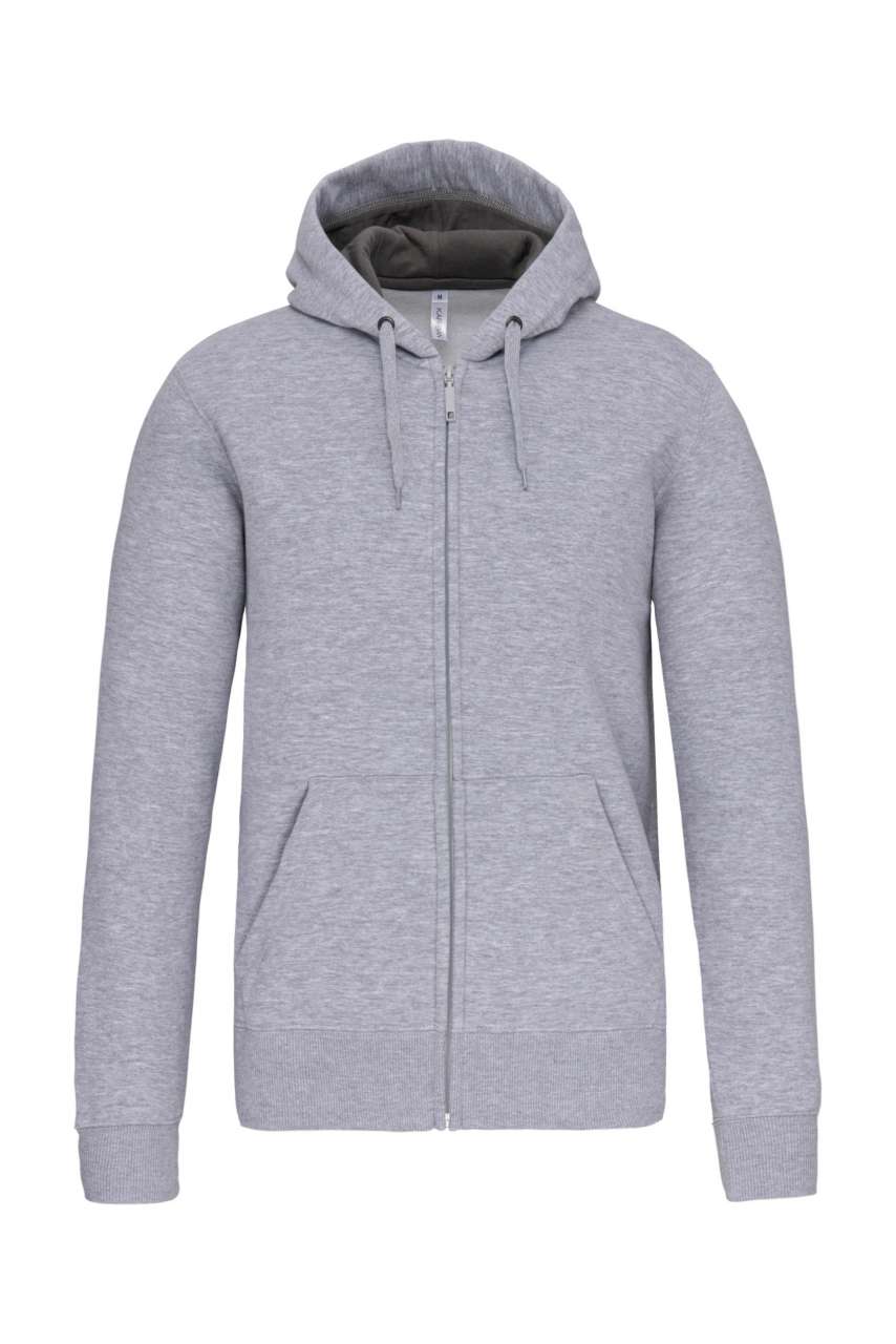 FULL ZIP HOODED SWEATSHIRT - Oxford Grey - Main