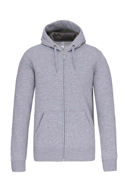 FULL ZIP HOODED SWEATSHIRT - Oxford Grey - Main