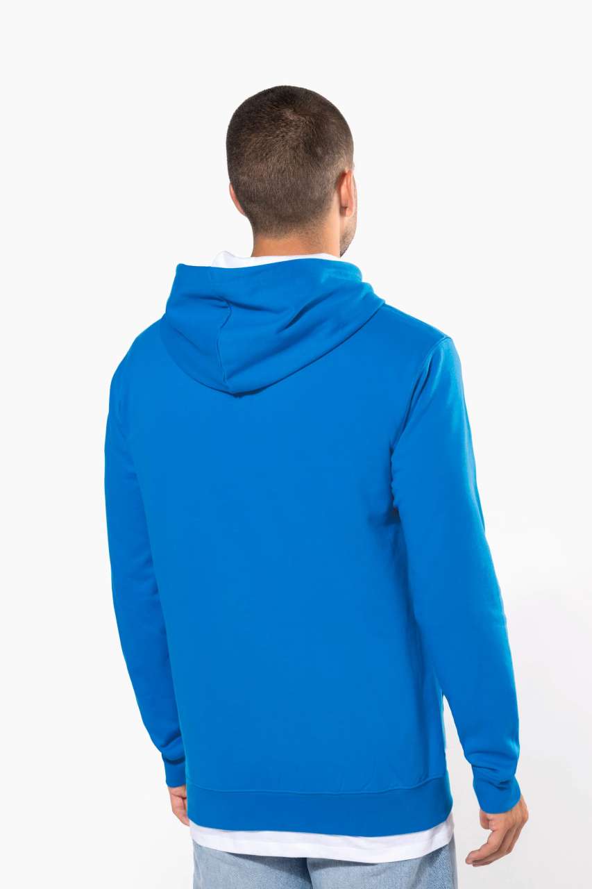 MEN'S CONTRAST HOODED SWEATSHIRT - Black/Fine Grey - Additional
