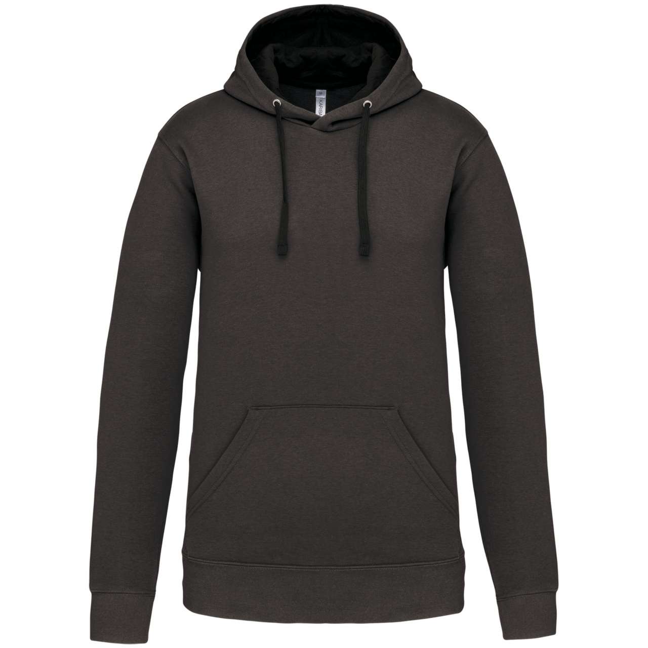 MEN'S CONTRAST HOODED SWEATSHIRT - Dark Grey/Black - Main