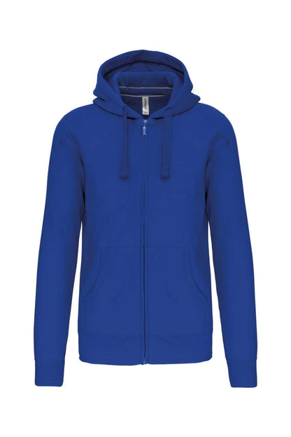 MEN'S FULL ZIP HOODED SWEATSHIRT - Light Royal Blue - Main