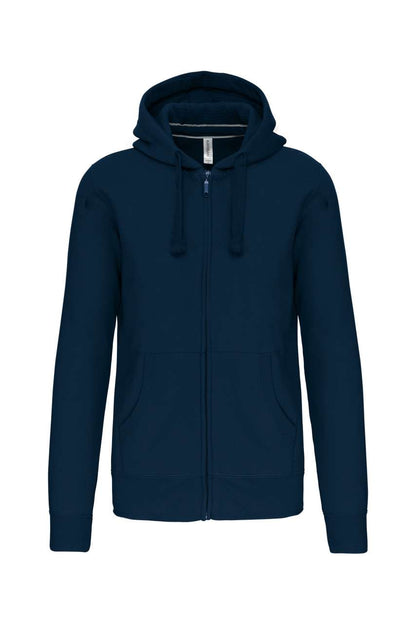 MEN'S FULL ZIP HOODED SWEATSHIRT - Navy - Main