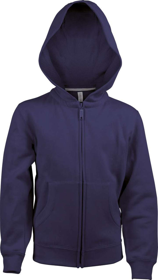 KIDS FULL ZIP HOODED SWEATSHIRT - Navy - Main