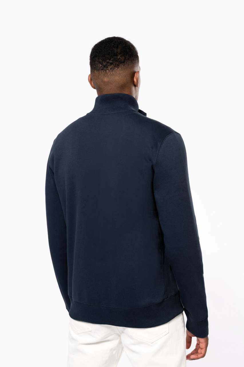 MEN'S FULL ZIP SWEAT JACKET - Black - Additional